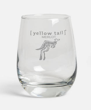 Etched Stemless Wine Glass